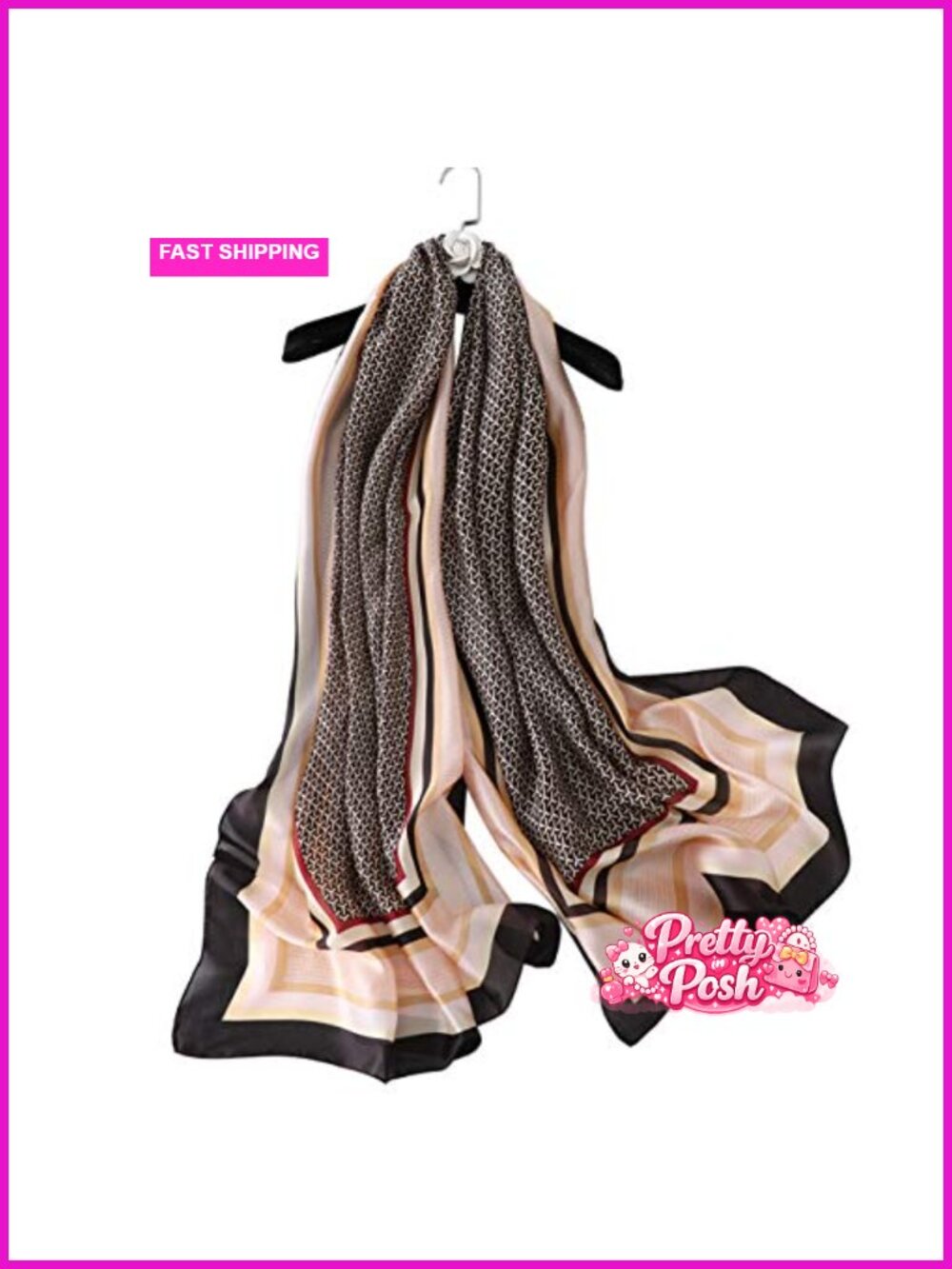 100% Mulberry Silk Scarf Long Lightweight Shawl Wrap